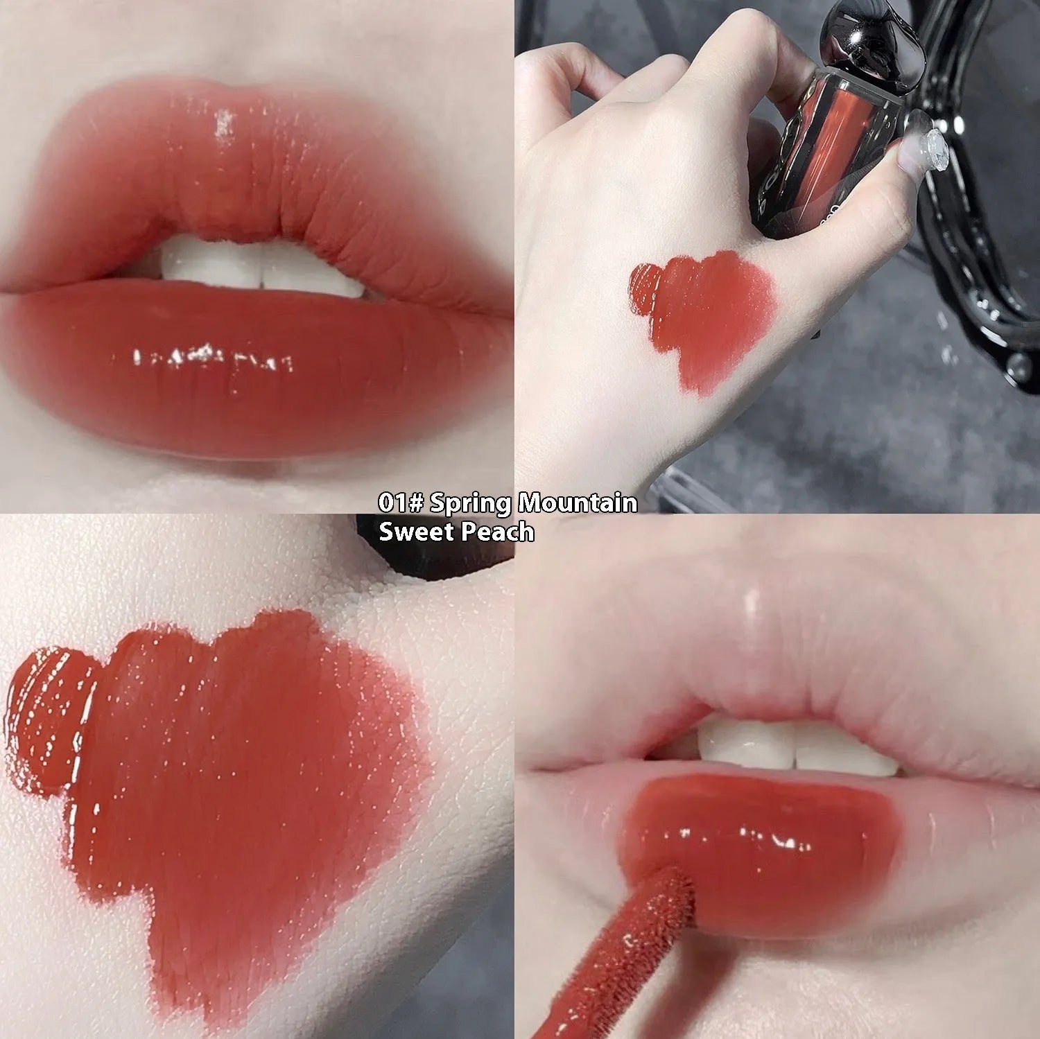 Glacier Lava Lip Lacquer mirror makeup lip gloss showing water light finish