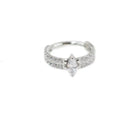 316 titanium steel heart shape earrings with full diamond appearance in silver and gold colours