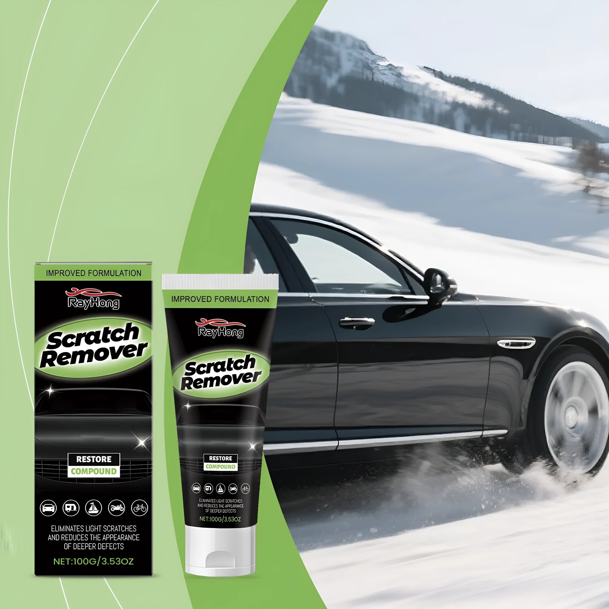 100g tube of nano scratch recovery cream for car paint polishing.