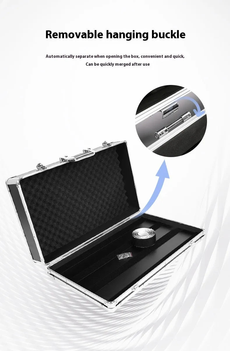 T-EC8 style guitar multi-effects stompbox pedal inside its included protective flight case.