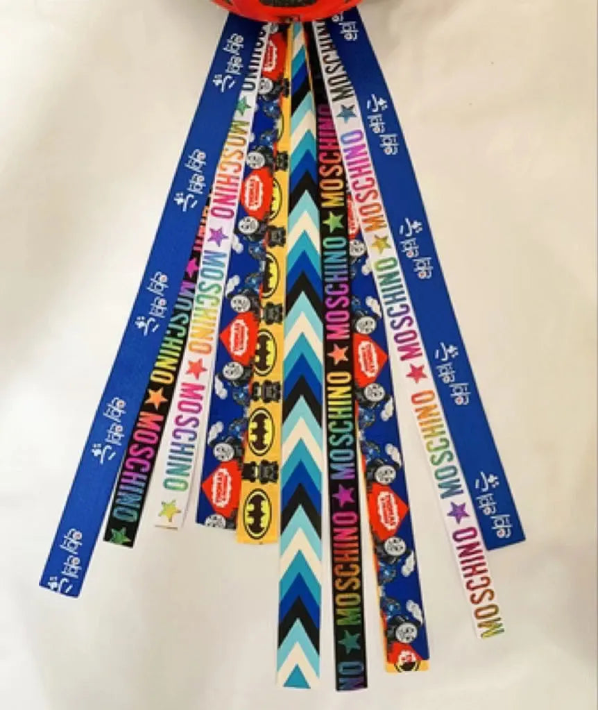 Children's helmet decorative streamer in multiple colour options for roller skating and balancing car safety gear