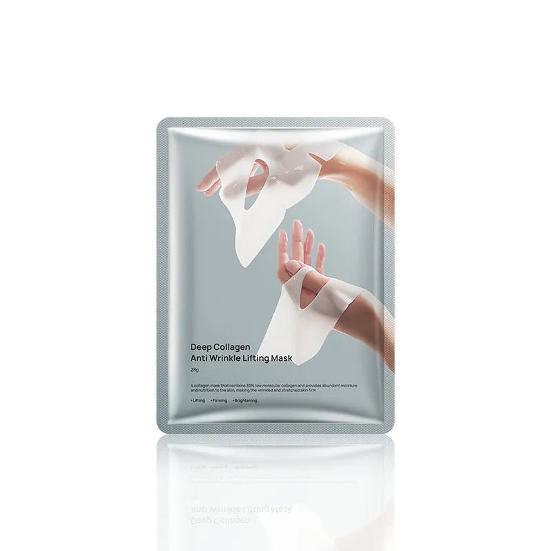 Single collagen anti-wrinkle moisturising facial mask sheet with 28ml serum for universal skin types