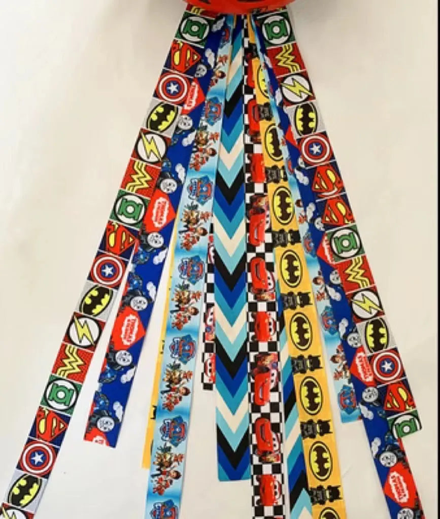 Children's helmet decorative streamer in multiple colour options for roller skating and balancing car safety gear