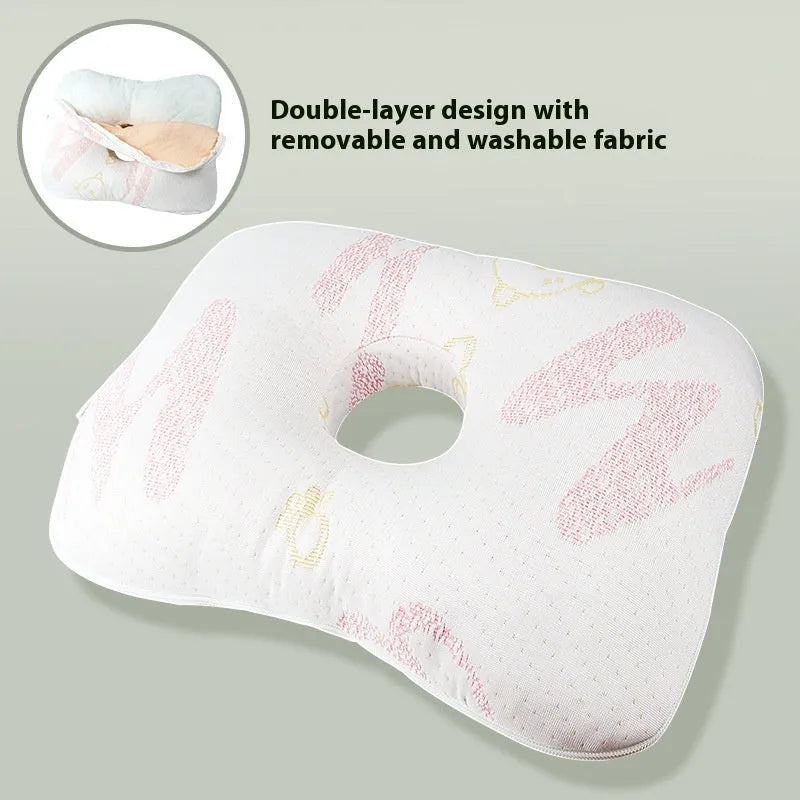 Beauty salon single hole ear pillow with detachable cover in new Chinese style