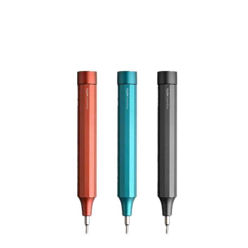 24-in-1 precision repair screwdriver set with aluminium alloy handle and magnetic bit storage in black, green, red, and grey options