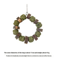 Hamster chew toy with decorative straw ball ring for small animal dental care