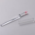 Set of silicone lip brushes with caps in various colours including blue, pink, and purple.