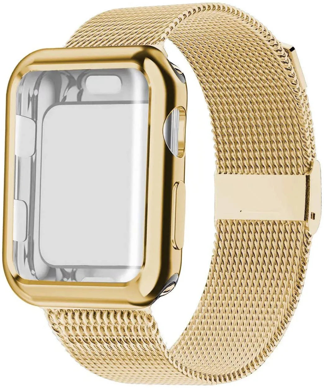 Magnetic Milan metal and TPU watch band for Apple Watch in multiple colour options on a wrist.