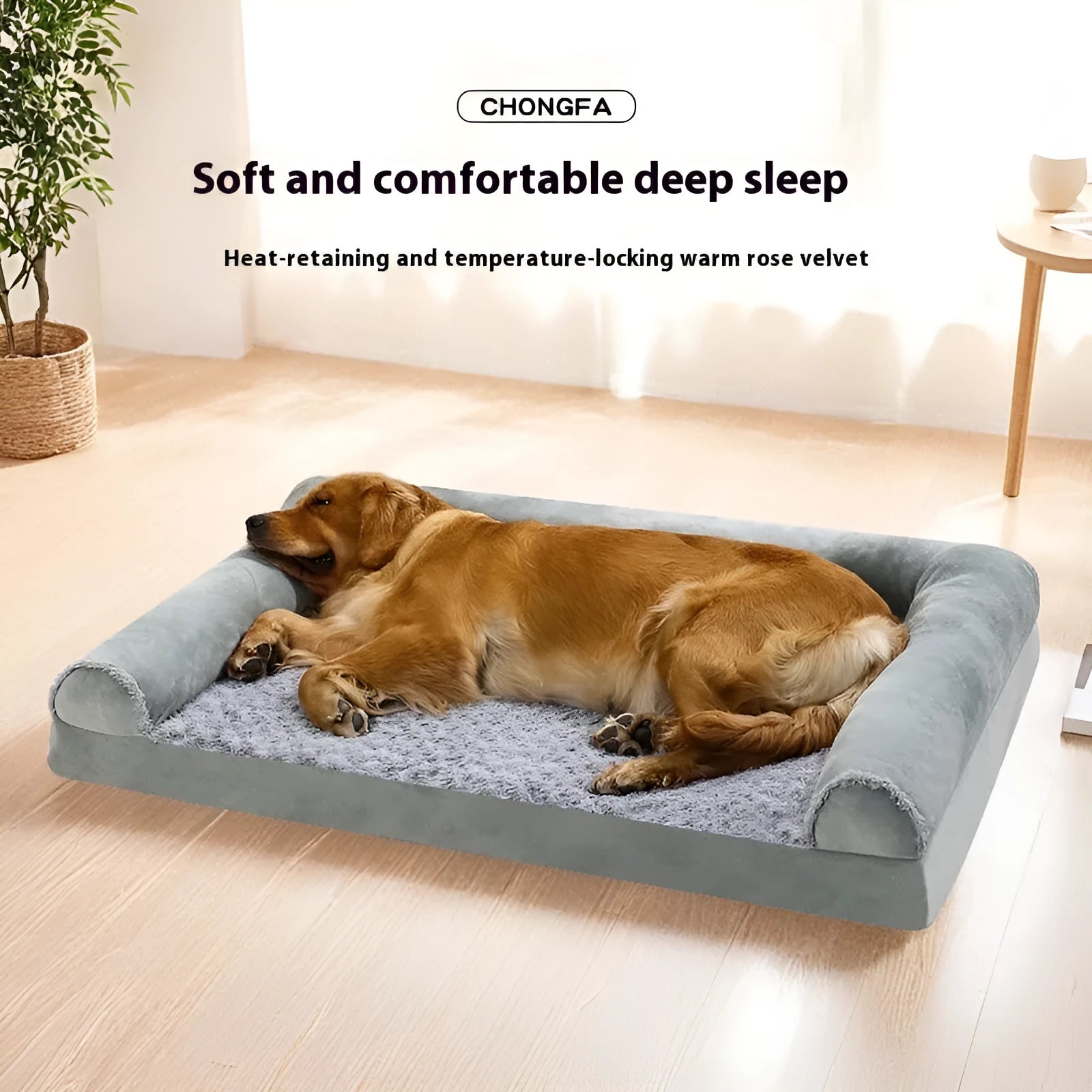Cloth dog kennel for medium to large breeds in light grey or dark grey, showing three size options
