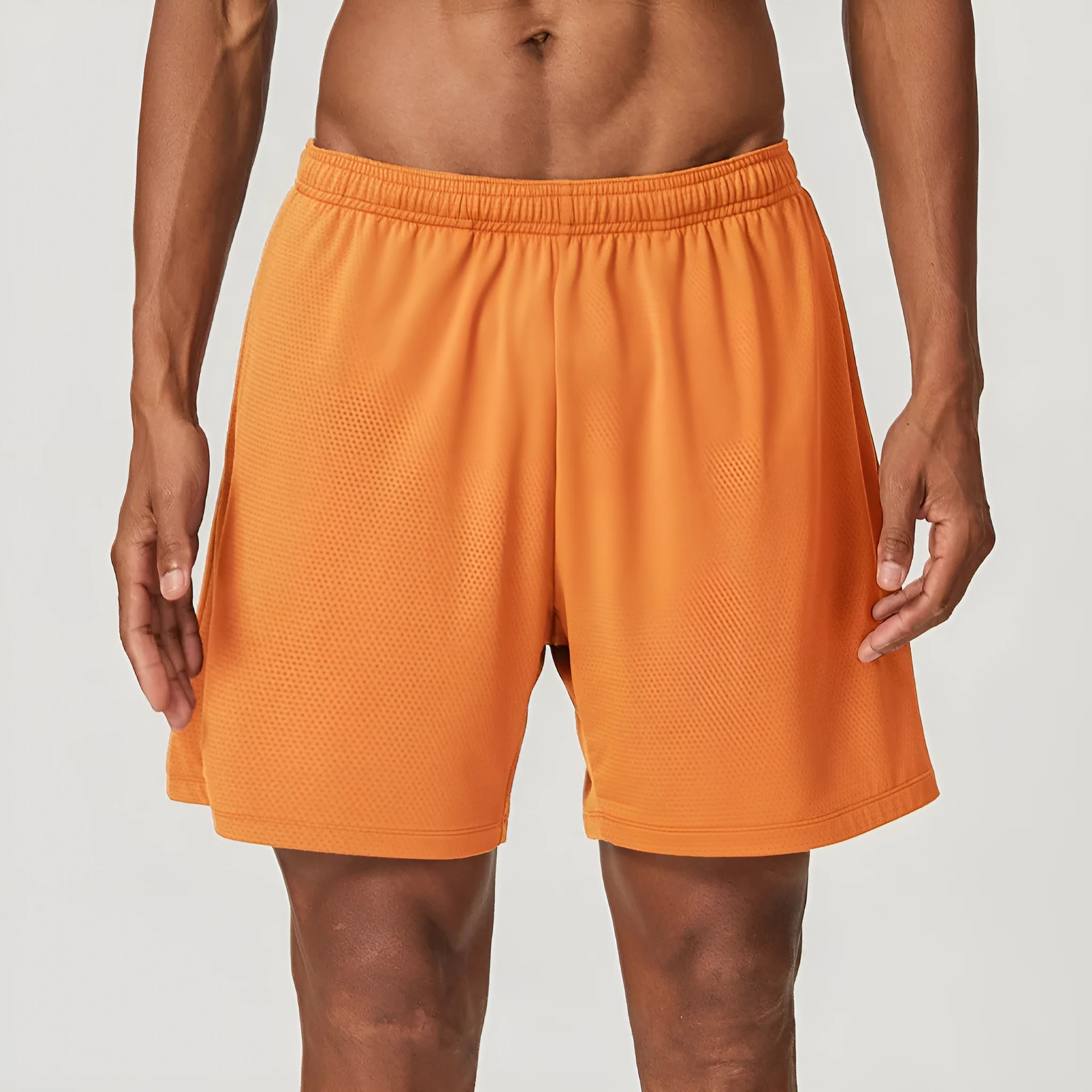 Men's quick-dry running shorts in seven colours with double-layer construction for workouts