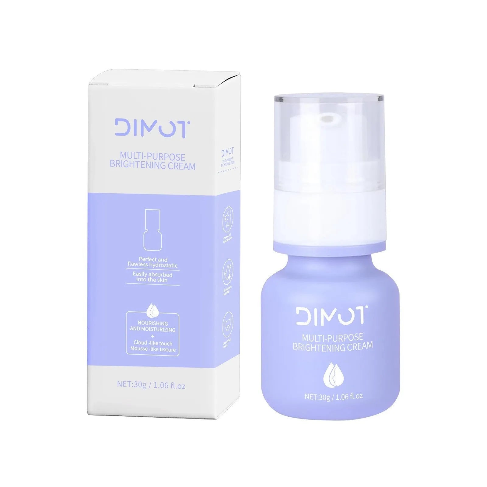 30ml make-up primer moisturising cream in packaging for multiple skin types