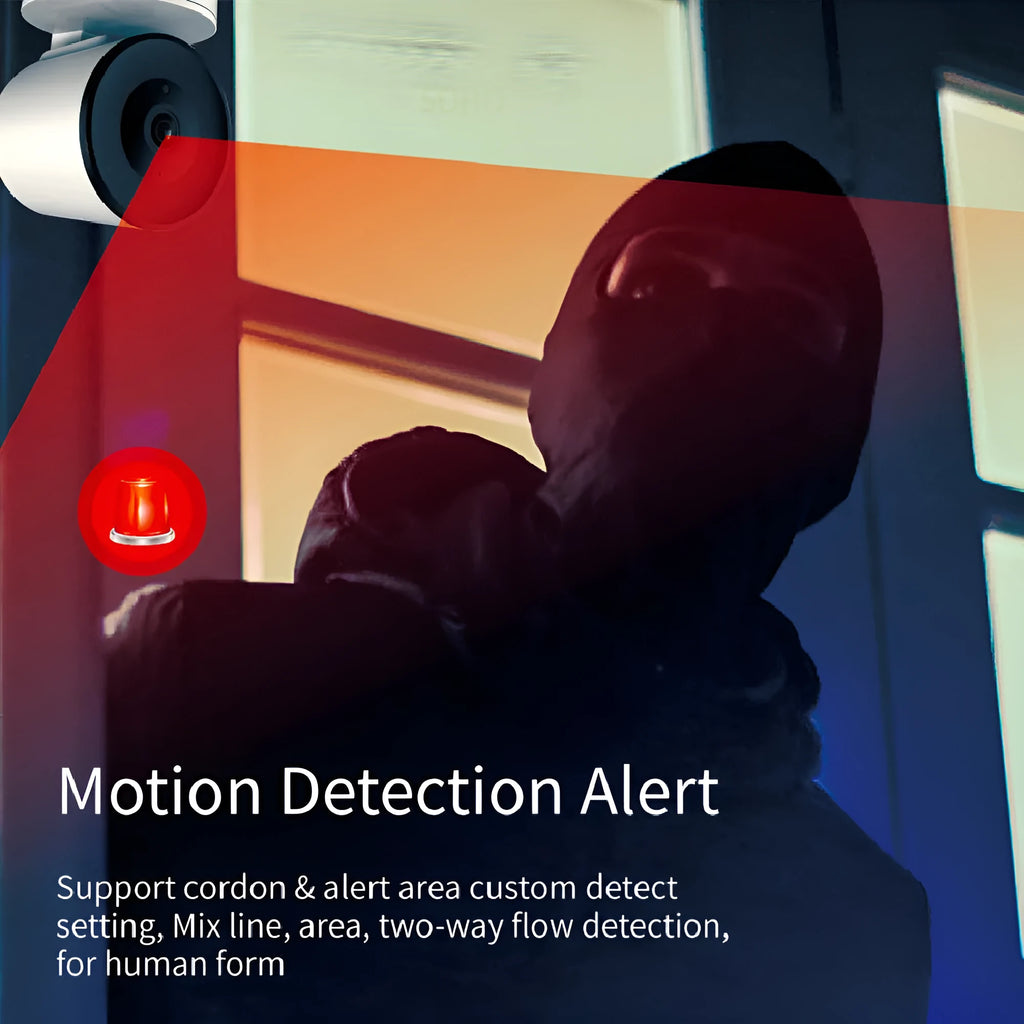 Smart WiFi indoor security camera with 1080P HD resolution and motion tracking capability
