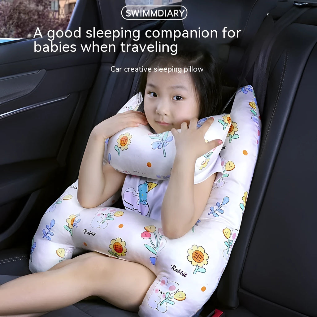 55x70cm automotive headrest car sleeping pillow with character patterns