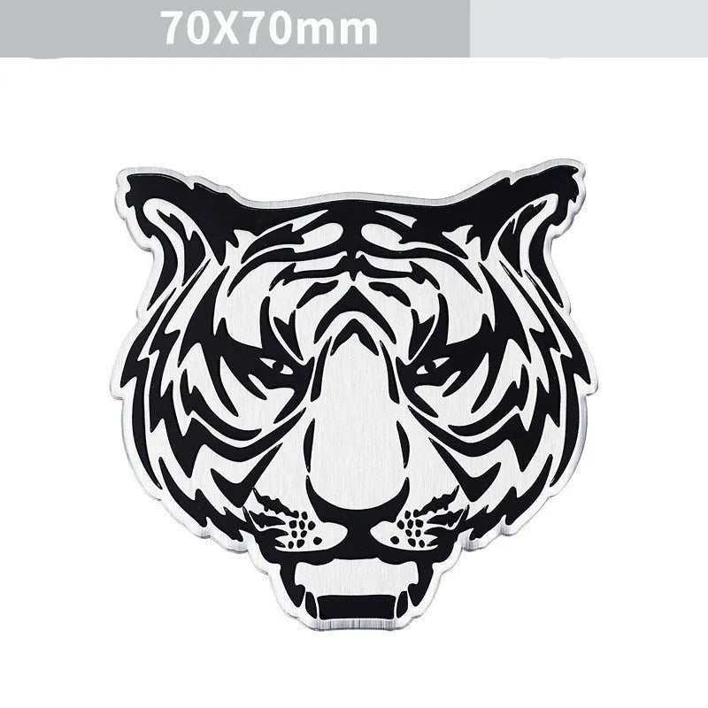 Aluminium car body sticker decorative metal badge in various animal designs.
