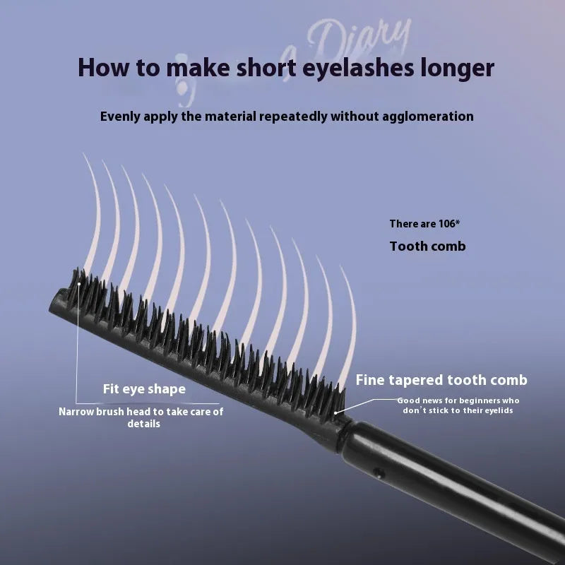 Waterproof mascara product for long curling and setting in black and brown colour options
