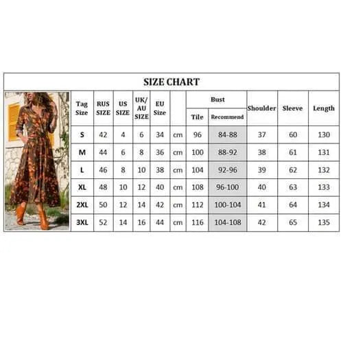 V-neck chiffon dress with high waist and printed pattern, shown in black colour.