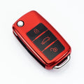 Volkswagen Model A car key case in TPU material with buckle attachment
