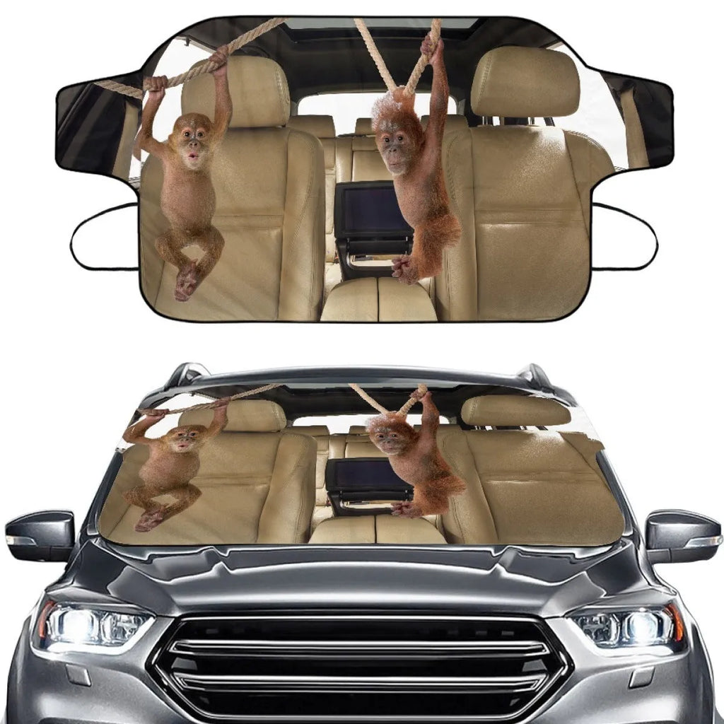 Universal car front snow protection cover made of aluminium foam fabric, measuring 130 by 70 centimetres.