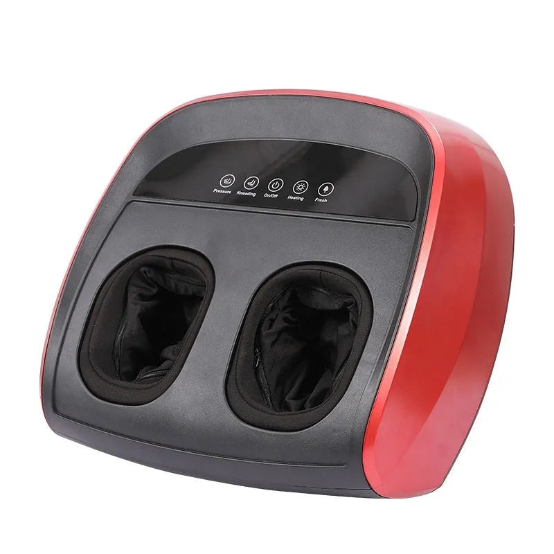 Flip automatic foot sole massager in red, black, or white with infrared physiotherapy function