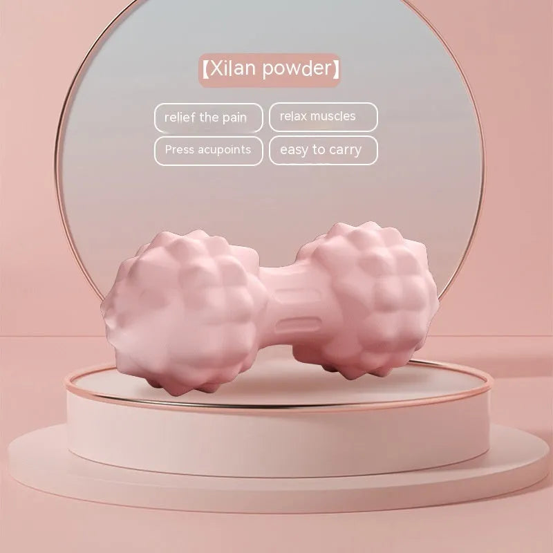 6cm diameter TPR foot massage ball in pink, blue, green, or purple colours on a plain background.