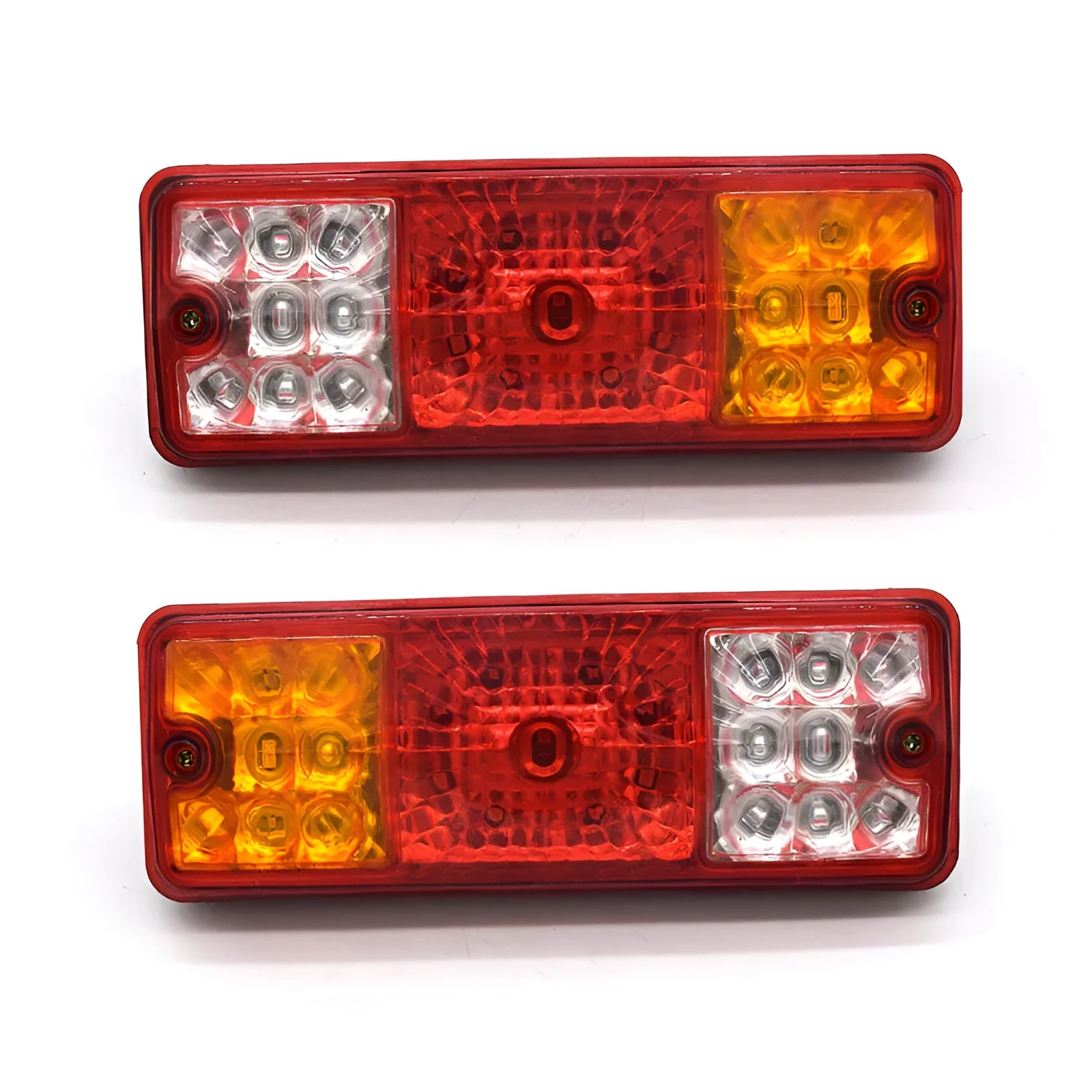Black semi-closed electric tricycle taillight unit for 12V or 48-60V systems.