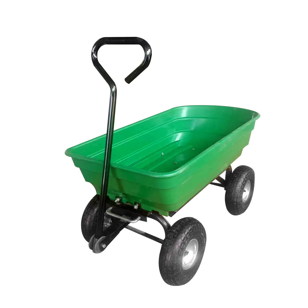 Green four-wheel plastic dumptruck toy TC2145 model with 350kg load capacity