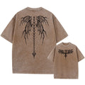 Men's oversized cotton T-shirt in loose fit with drop-shoulder short sleeves