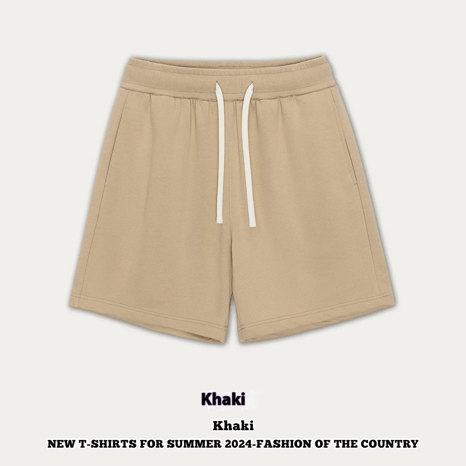 Cotton denim casual pants for baby boys and girls in loose fit summer shorts