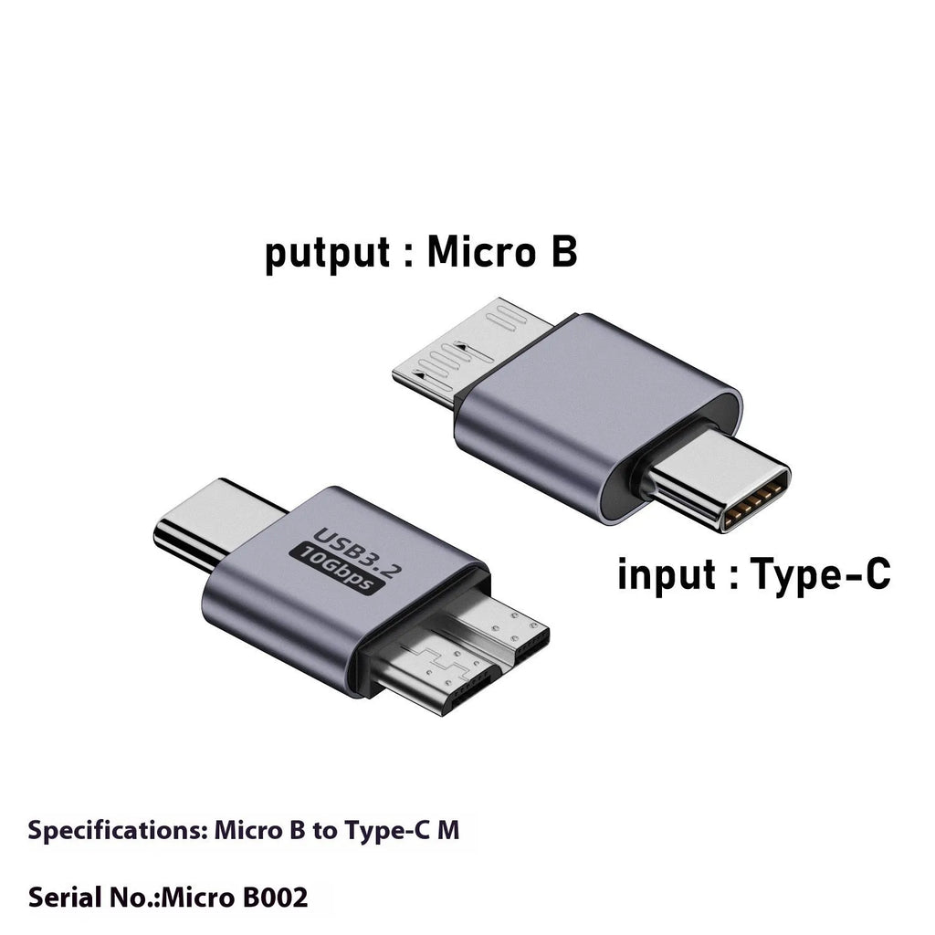 USB AM to Micro-B adapter cable with computer adapter for Micro 001-004 interface devices