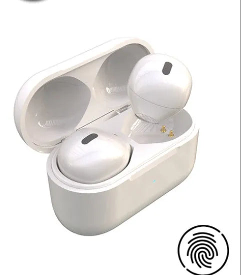 Invisible mini wireless Bluetooth earpiece with 9mm diameter in skin tone, white, or pink colours