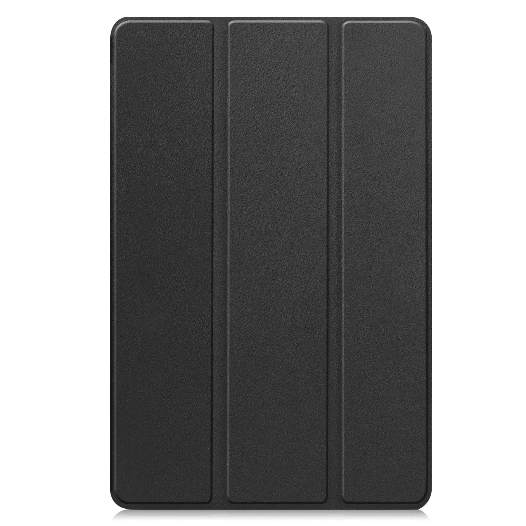 Samsung Tab S10 FE Plus 13.1 inch hard case in tri-fold stand mode showing silk screen design and microfibre lining