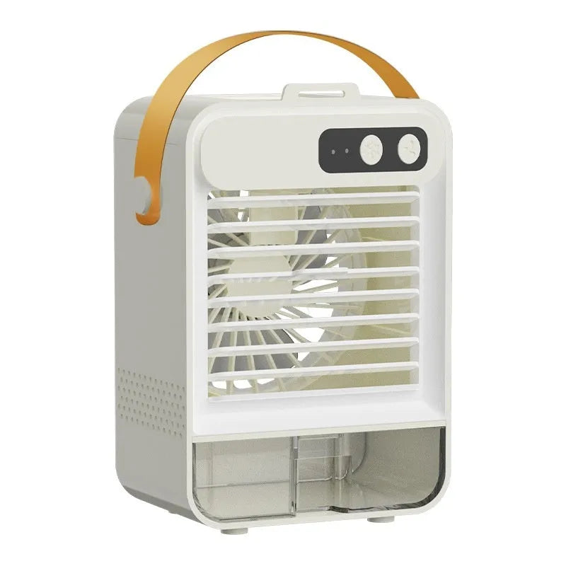 Dark green desktop humidifier with USB cable showing compact 19cm dimensions