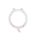 Plush winter steering wheel cover with embroidered animal design fits 38cm diameter