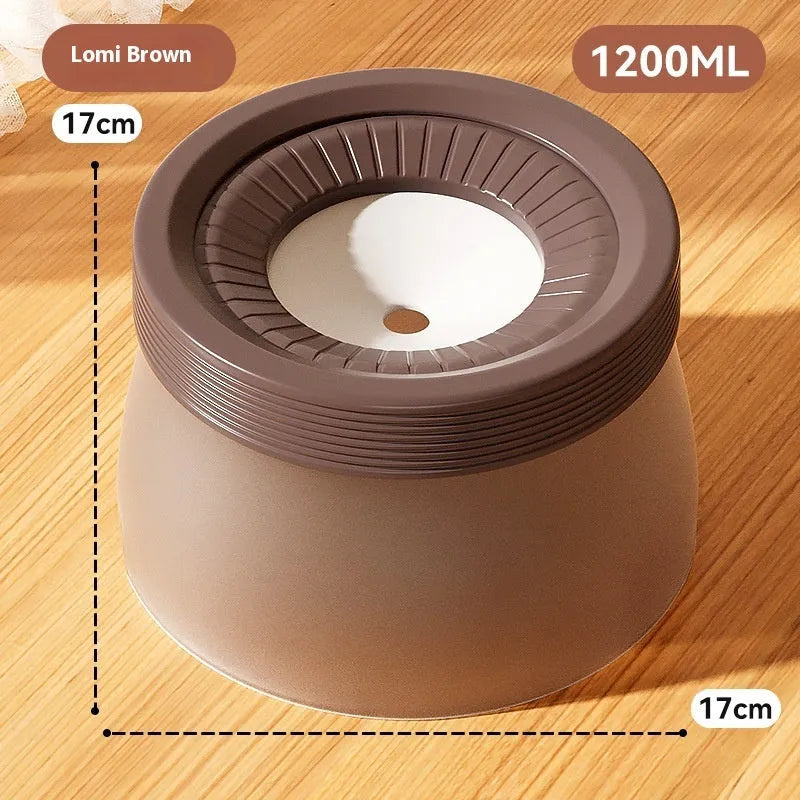 Pet suspension water bowl hanging with blue, green, or brown colour options