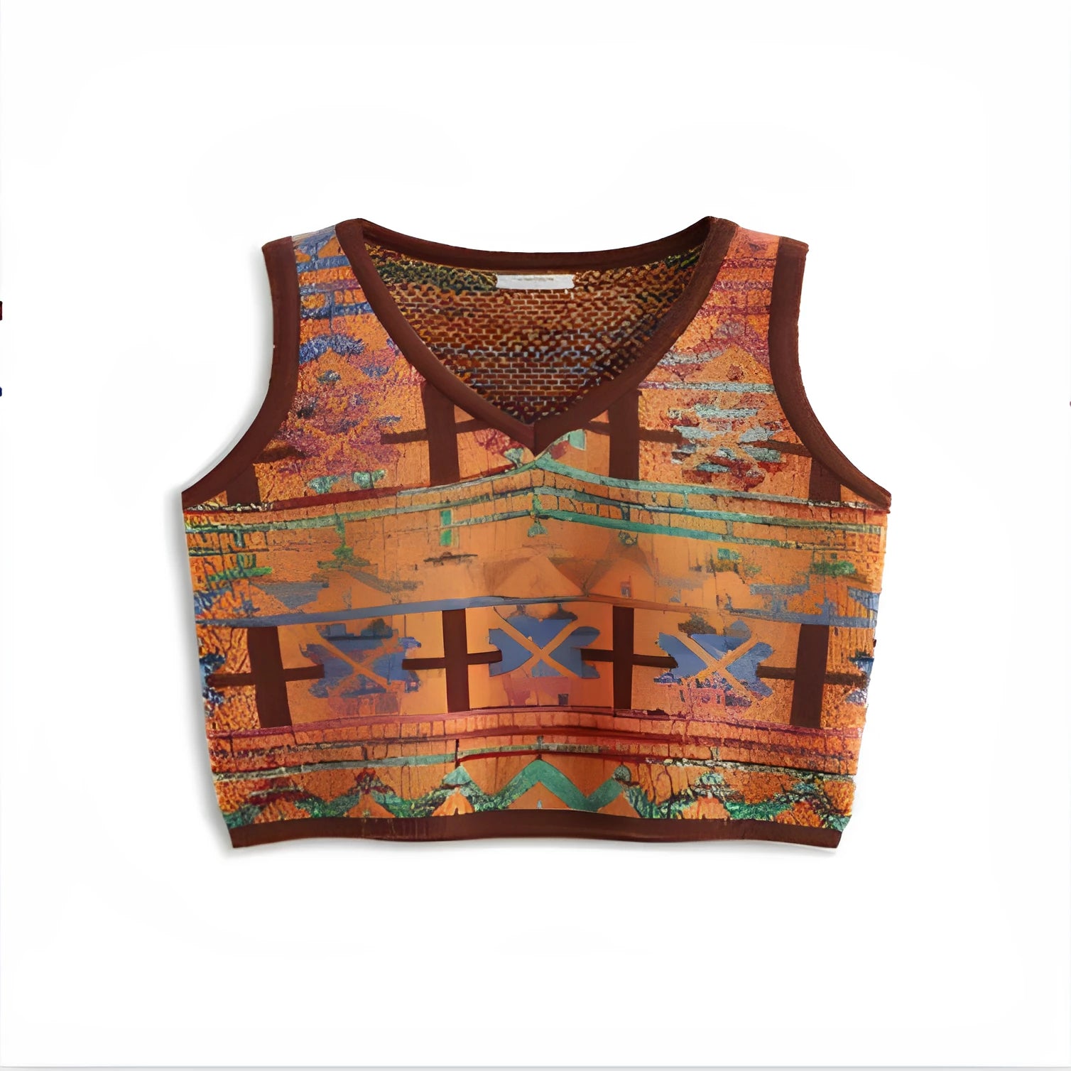 Round neck short sleeve printed t-shirt in loose fit with picture colour design