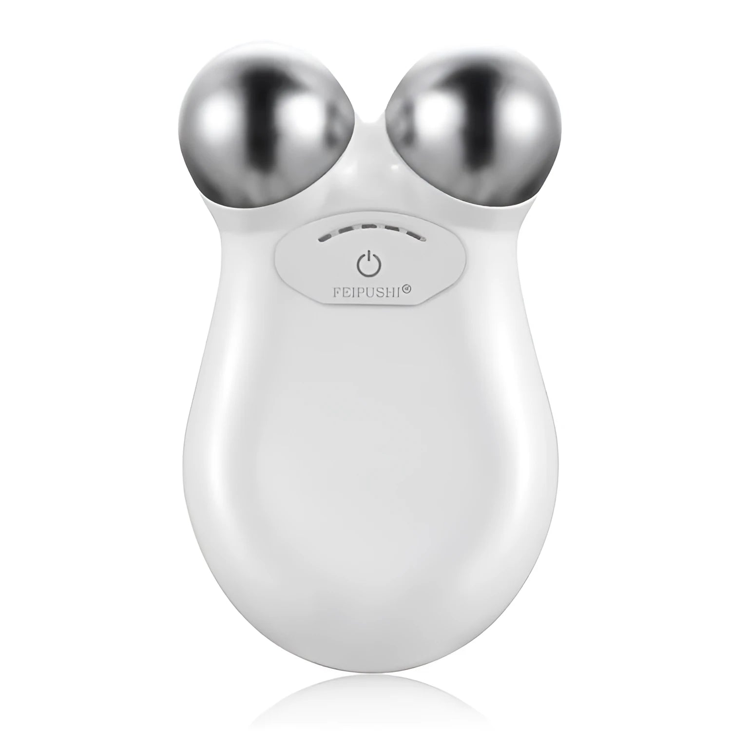 Pink micro current facial lifting device measuring 106mm with polymer battery for skin firming treatments