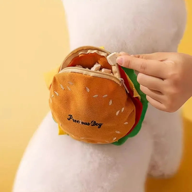 Cartoon hamburger design adjustable vest leash for dogs and cats in backpack escape-proof harness