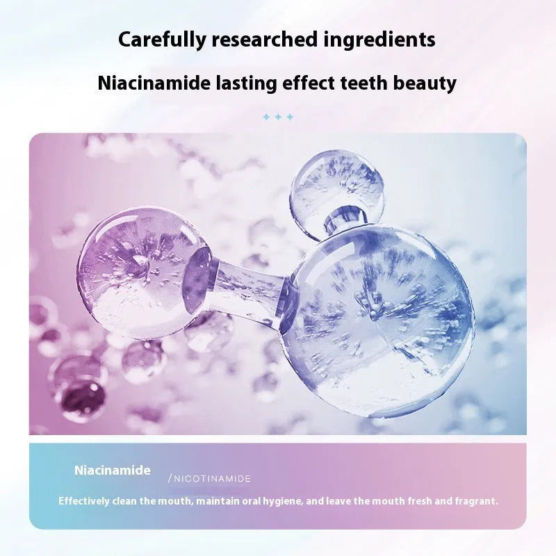 Diouni Nicotinamide Dazzling White Toothpaste 100g tube for adult oral cleaning and whitening.
