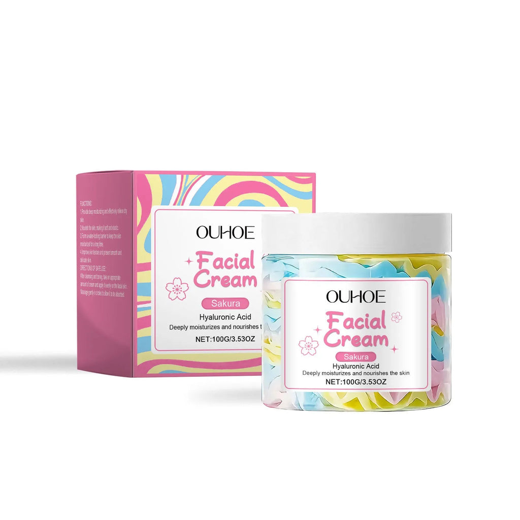 Sakura Butter Cream 100g moisturising face cream in 5.7cm cubed jar
