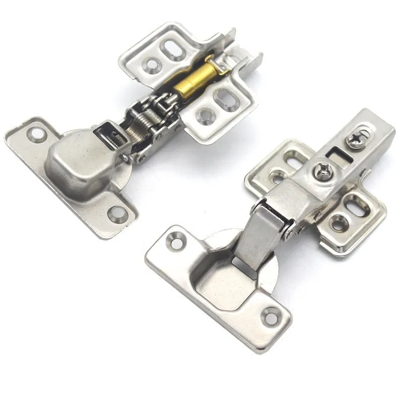 Thickened cold rolled steel hydraulic hinge with nickel plating in straight, middle, and big bend styles.