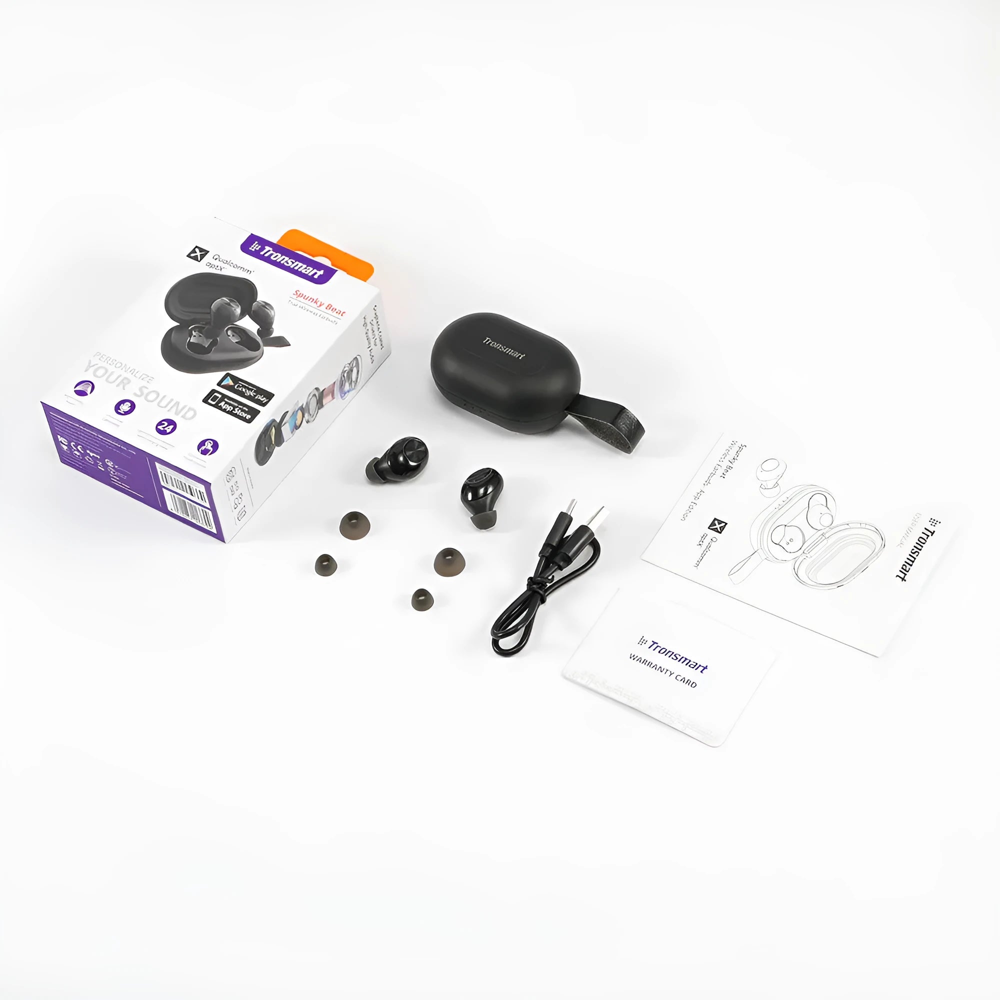 Tronsmart Spunky Beat wireless Bluetooth in-ear headphones in SetA and SetB colour options.