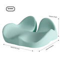 Memory foam office chair cushion in solid colour on chair