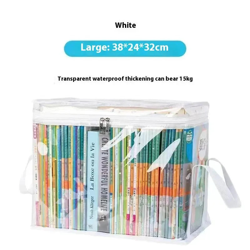 Large foldable PVC water buggy bag with transparent panels showing 24L capacity and 38x24x32 cm dimensions