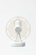 White and pink Ferris Wheel shaped Bluetooth speaker with colourful water ripple LED atmosphere lighting.