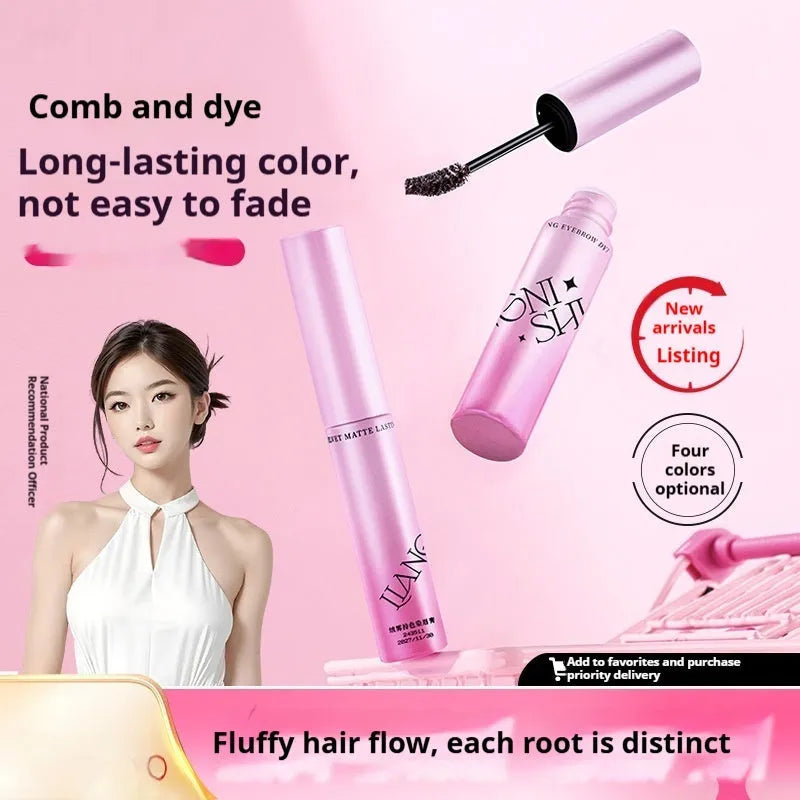 Velvet finish eyebrow cream pot in 4.5g size with four natural shade options