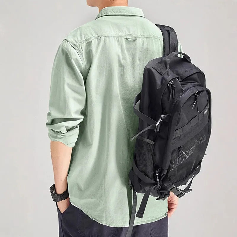 Men's loose fit long sleeve cardigan shirt in light grey, black, khaki or green.