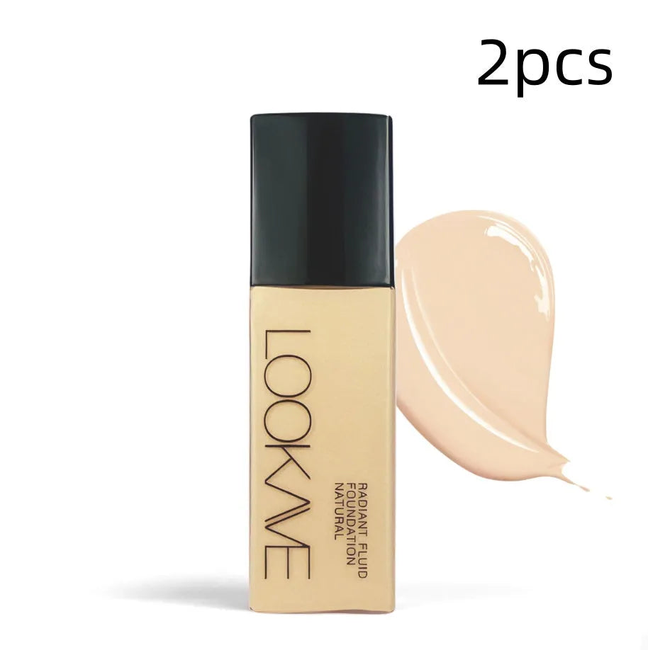 LOOKAVE Matte Liquid Foundation bottle with waterproof brightening formula in 21c size