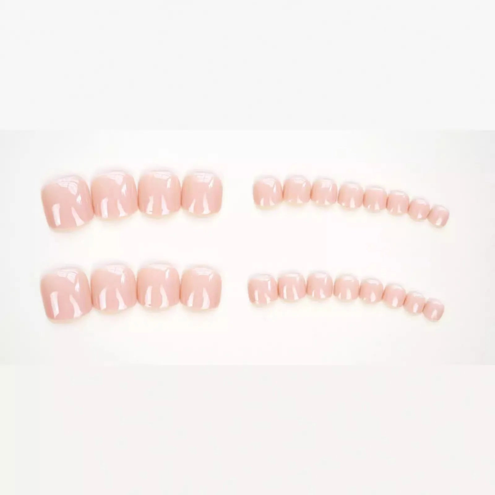 Fashion personality toe nail stickers in skin colour J-52 feet style with adhesive glue for decorative pedicure application