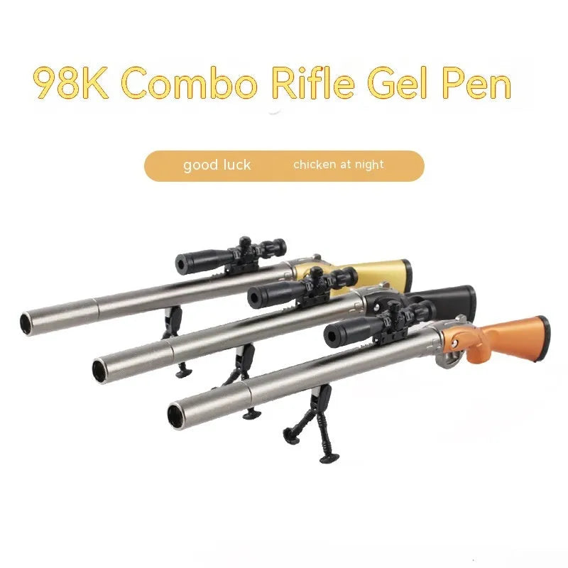 Marvel Avengers 98K sniper rifle model gel pen with 0.5mm fine tip and plastic body