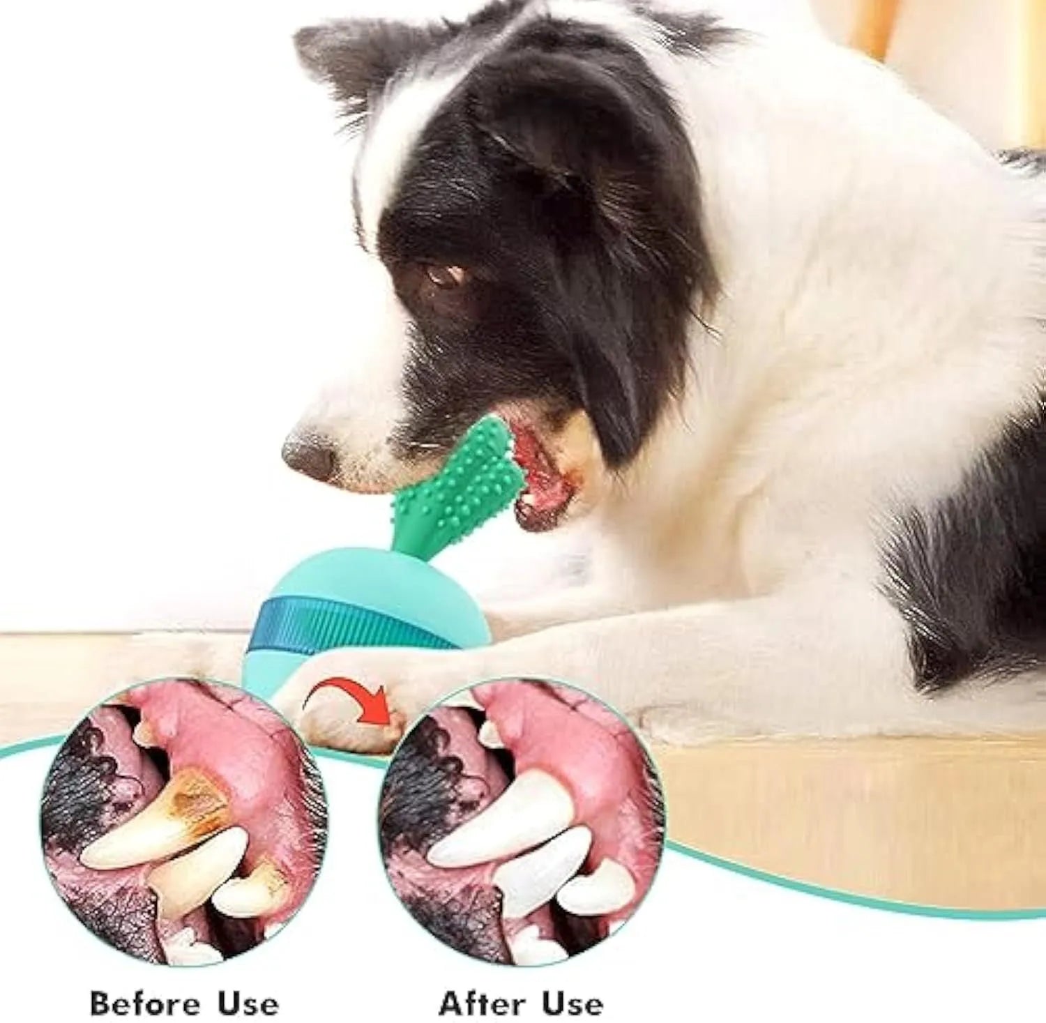 Blue durable rubber interactive dog treat dispensing puzzle ball toy for medium large dogs